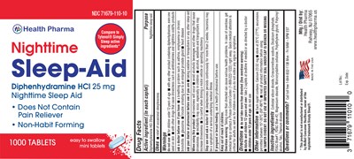 Nighttime Sleepaid-1000s (Label 71679 110 10 Nighttime Sleepaid Diphen 25mg 1000s)
